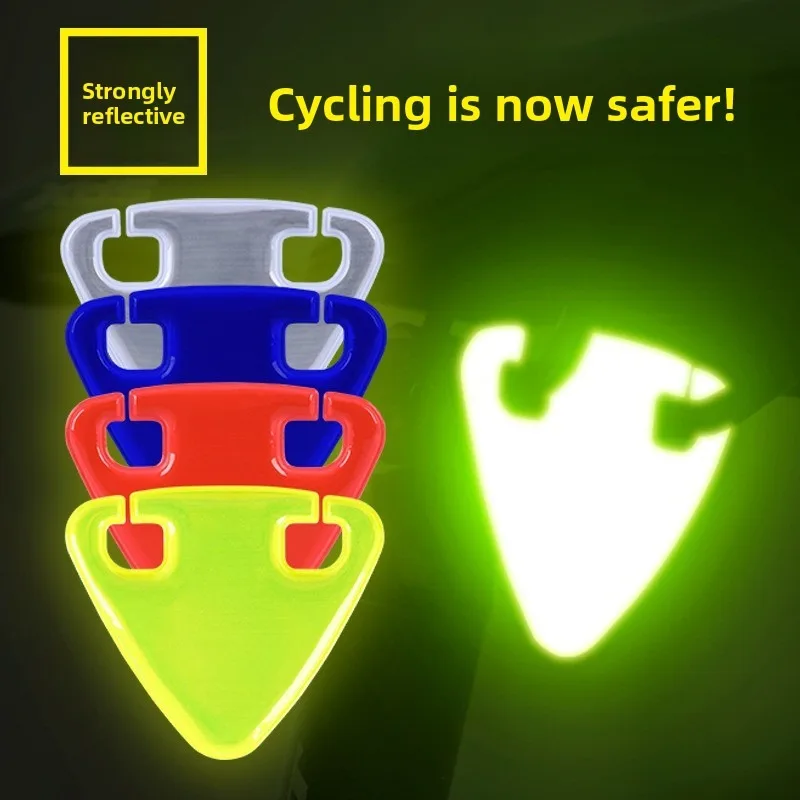 AliExpress NONE Bright Cycling Reflector Portable Road Bicycle Reflector Ultralight MTB TPU Reflective Triangle Bike Accessories