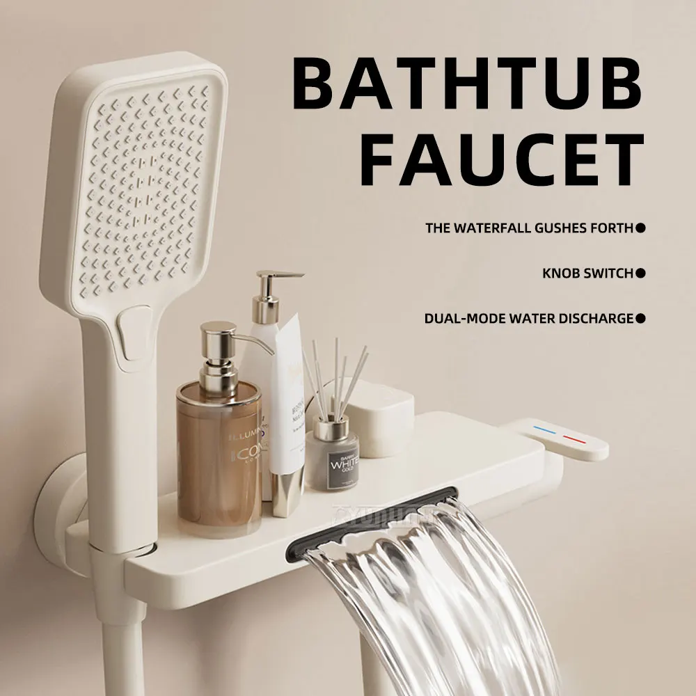wall-mounted-bathtub-shower-faucet-set-waterfall-spout-hot-cold-mixer-with-hand-shower-for-bathroom-home-use