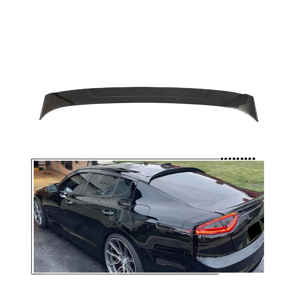 

Suitable for The true carbon fiber roof spoiler of the Kia STINGER 2018-2022
