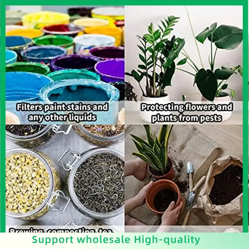 

ABSF Elastic Top Paint Strainer Bags Hydroponic Paint Filter Bag For Hydroponics Painting Gardening