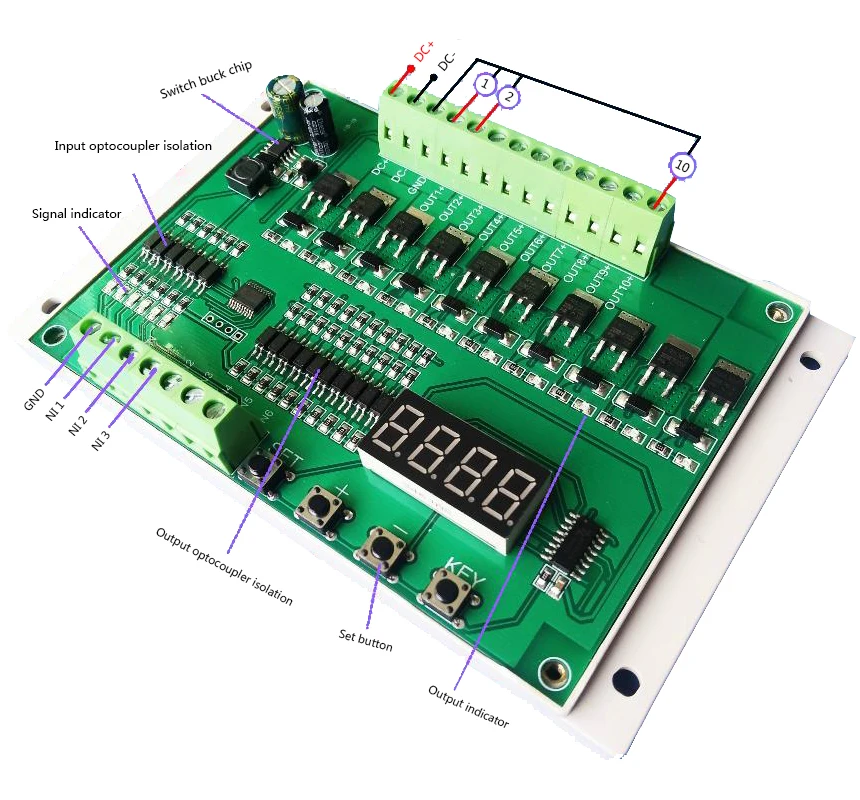 

Multi-channel power sequencer timing / pulse / random / trigger Programmable control board / module PLC