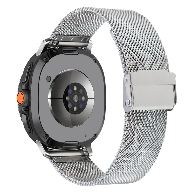 Pasek ze stali nierdzewnej do Samsung Galaxy 8 40/44mm 8Classic 46mm Metalowa bransoleta do Galaxy Watch Ultra 2025 47mm Pasek do zegarka