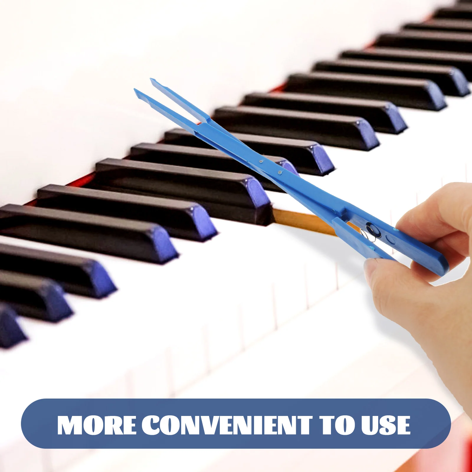 

Piano Tuning Tool White Nylon Mute Clamp 20x2x1cm Treble Section Repairing Tweezer Design Keyboard Instrument Parts Accessories
