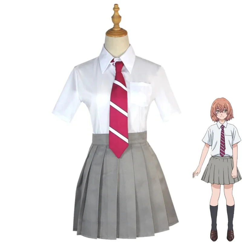 Anime tokyo revengers shiba yuzuha senju kawaragi hinata tachihana cosplay kostüm jk uniform anzug frau sailor anzug rock