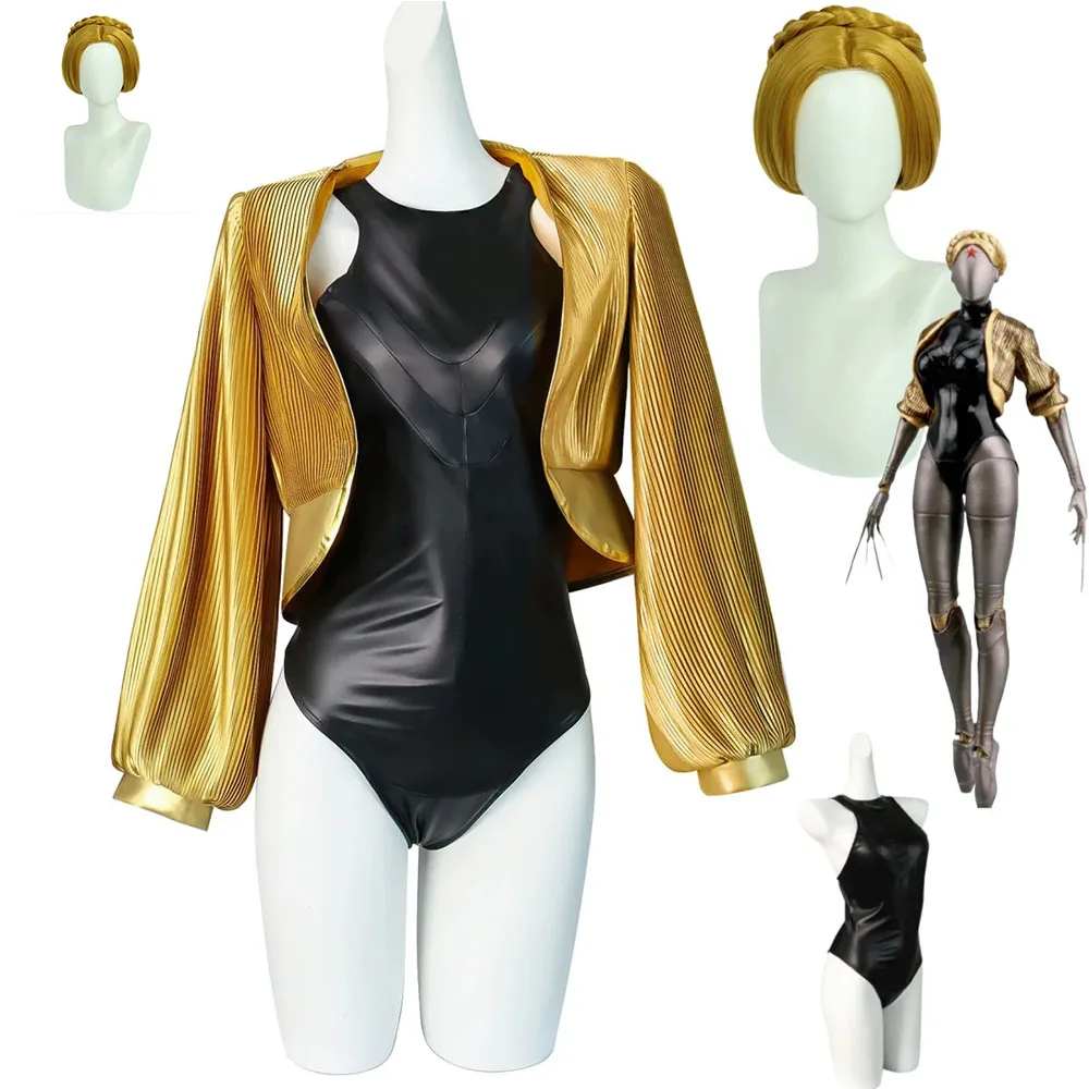 

Игра Atomic Heart Atomictwinnies Dixie Robot Twins Tight Косплей Костюм Парик Женщина Сексуальные Комбинезоны из искусственной кожи Пальто Униформа Карнавальный костюм