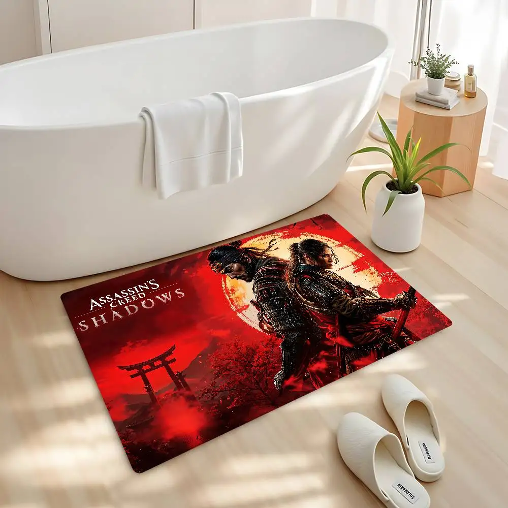لعبة Assassin S Creed سجادة باب قابلة للغسل وغير قابلة للانزلاق لغرفة المعيشة أريكة كراسي منطقة حصيرة المطبخ منطقة السرير السجاد #4