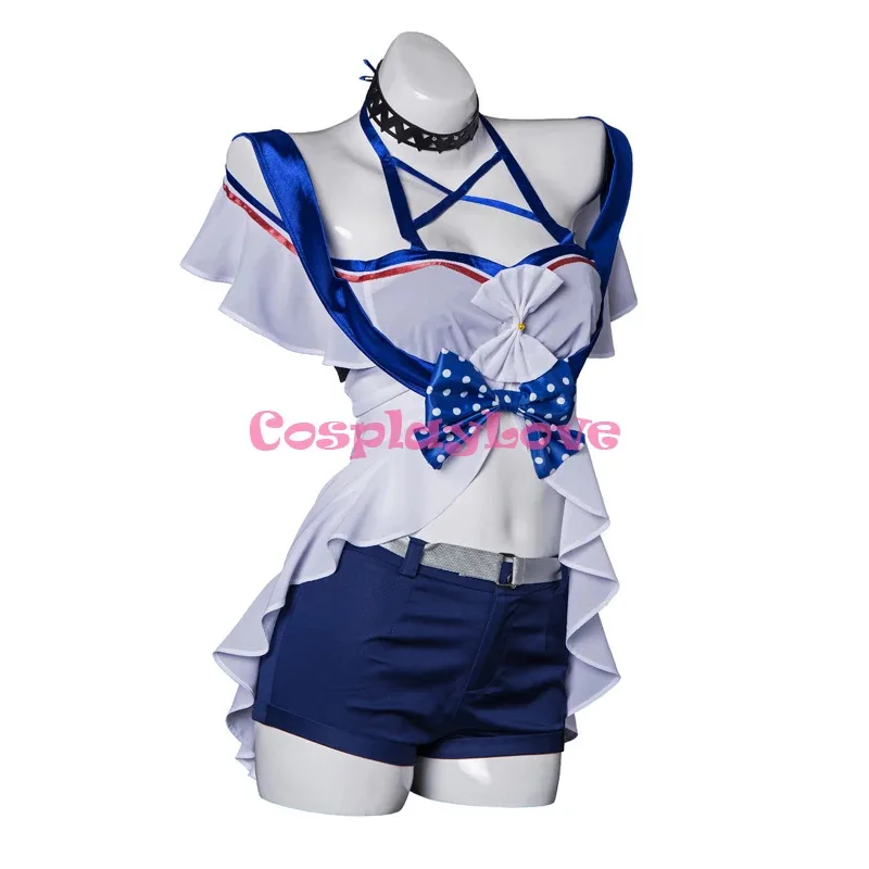 

qq98CosplayLove Arknights Skadi Waverider WR04 Swimsuit Summer Cosplay Dress For Christmas Halloween Costume