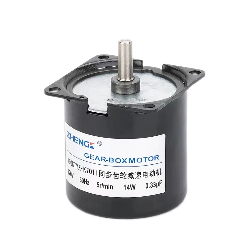 A60KTYZ Synchronmotor mit Untersetzungsgetriebe/AC-Synchronmotor mit Permanentmagnetmotor 220V14WZHENK