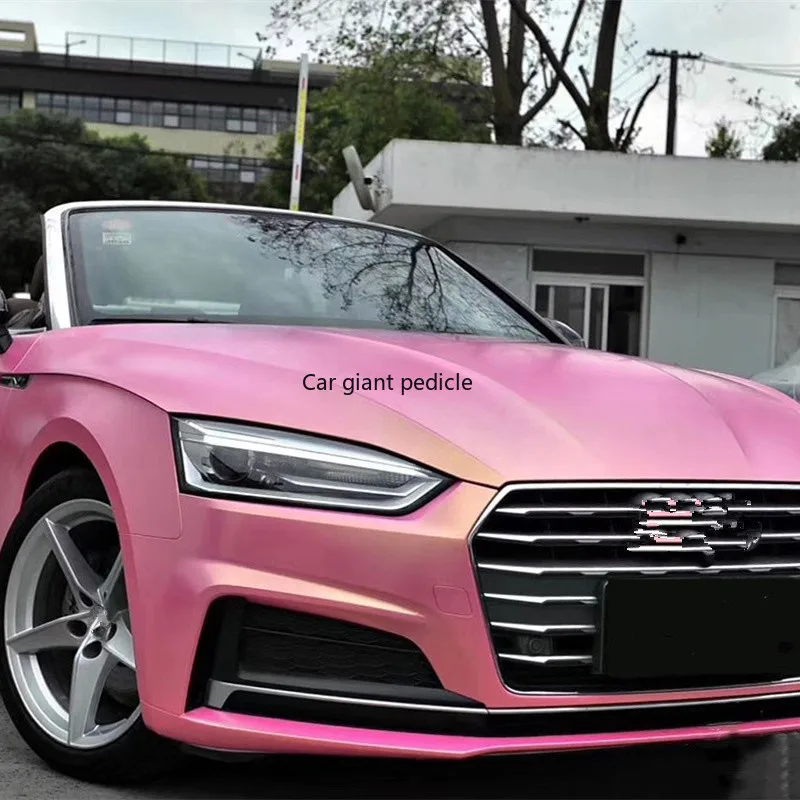 Chameleon - Pinkish Gold  vinyl film for vehicle coating. Suitable for car vinyl stickers. Bubble-free easy to install.