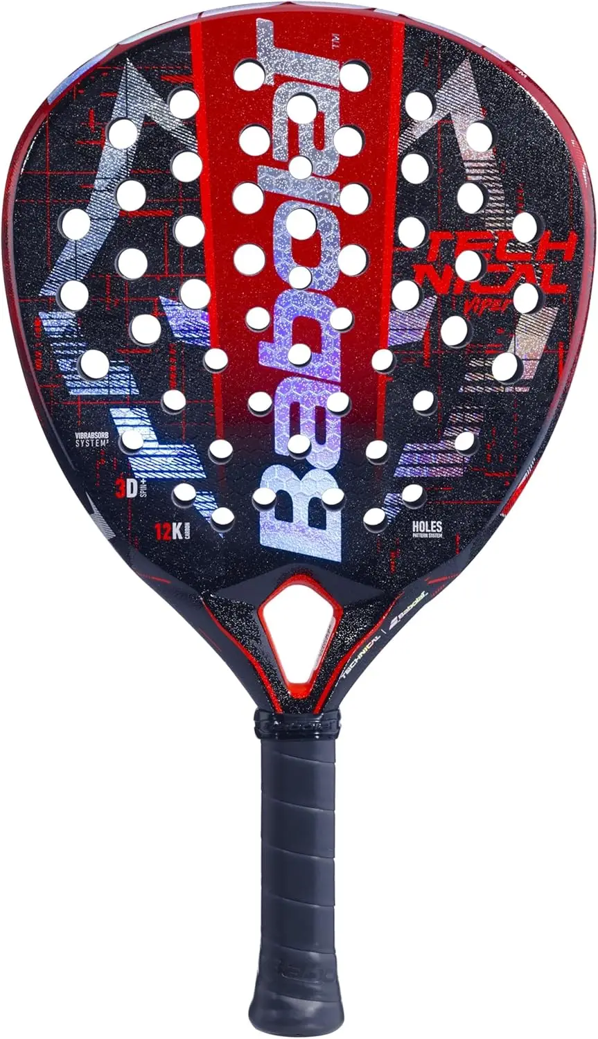 Technical Viper Juan Lebron Padel Racquet (Red/Black/Silver)