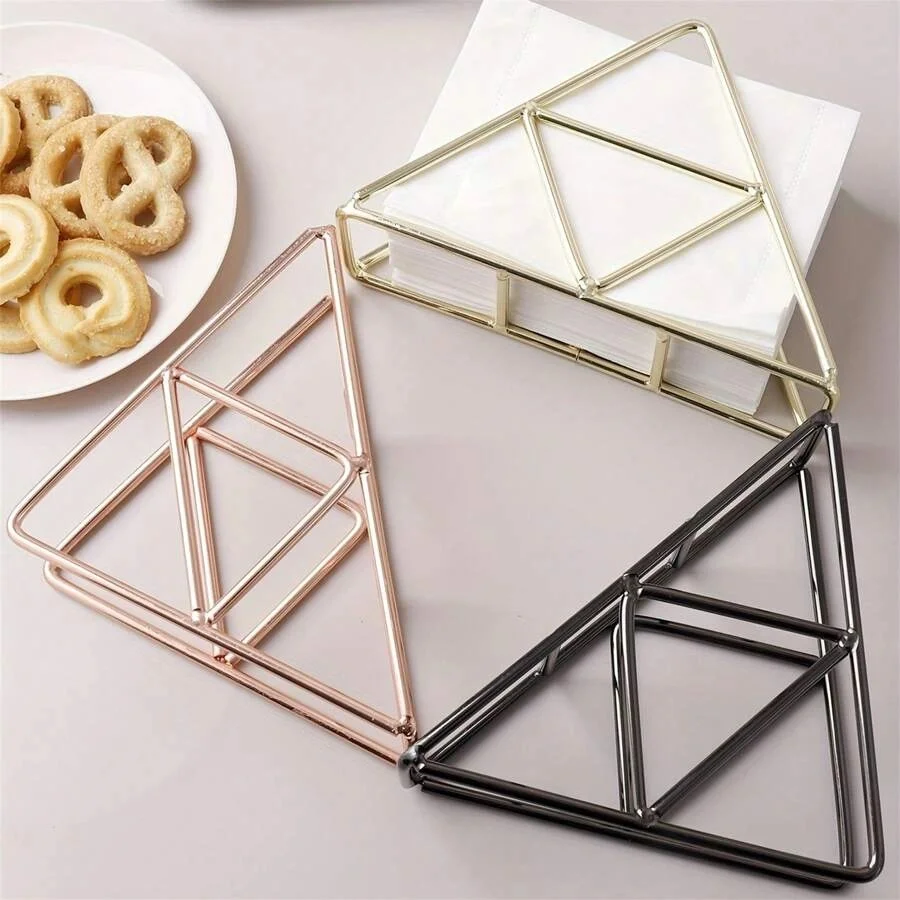 Stylish Modern Metal Napkin Holder For Bathroom And Kitchen - Table Accessory For Tissue Organizationhome Decor,School Supplies