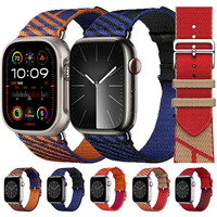 Jumping Single Tour Strap For Apple Watch 10 SE 9 8 7 6 5 45mm 41mm 46mm40mm 42mm 44mm Woven Nylon Strap For iWatch Ultra 2 49mm