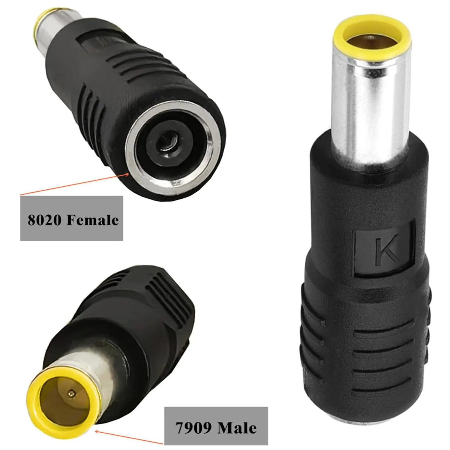 

DC 8mm 7.9mm x 5.5mm Male to 8020 Female Adapter Converter for Solar Generator Panel RV Portable Power Station 100W 150W 180W