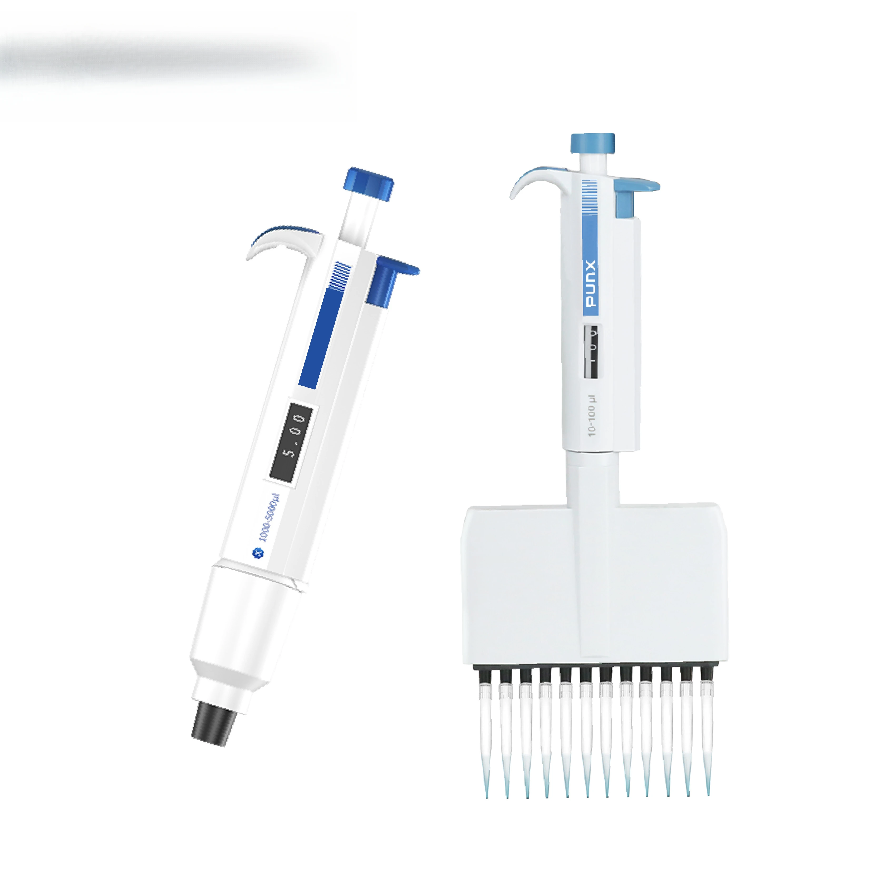 조정가능한 체적 200ul 및 1000ul를 가진 맞춤형 ODM 플라스틱 피펫터 전자 피펫