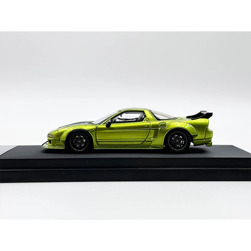 Star In Stock 1:64 LBWK NSX NA1 Carbon Hood Transparent Green Zero Diecast Diorama Car Model Toys