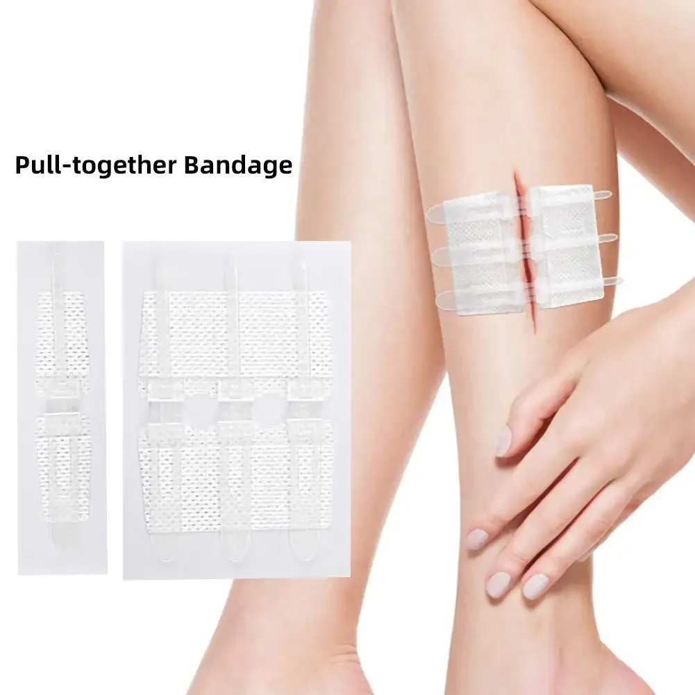 Emergency Laceration Closures Band Zipper Painless Wound Closure Device Suture-free Wound Dressing Closure Strips First Aid Kit