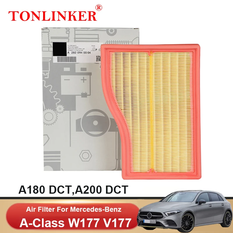 

Воздушный фильтр TONLINKER A2820940004 для Mercedes Benz класса A W177 V177 2018-2022 A180 A200 DCT 1.3L M282, автомобильные аксессуары, товары