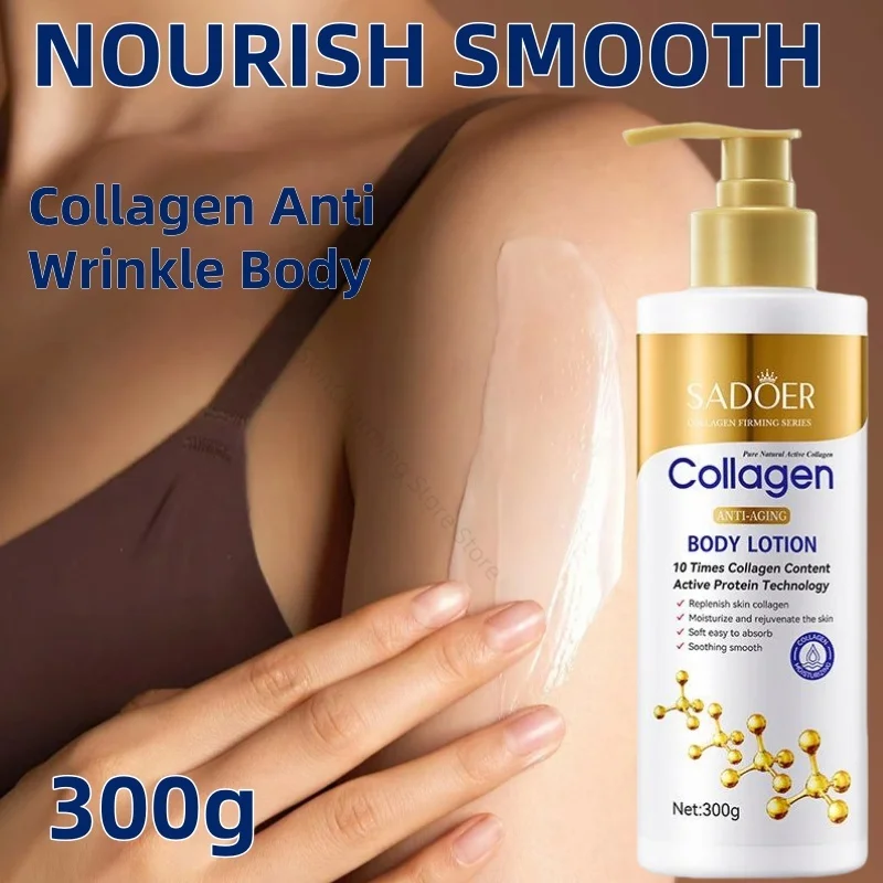 

Bone Collagen Anti Wrinkle Body Lotion Moisturizing and Moisturizing for Autumn and Winter,Refreshing,Smooth and Non greasy 300g