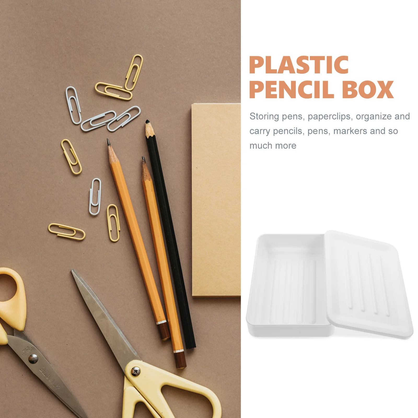 

Multifunctional Pen Box Stationery Case Simple Desk Organizer Painting Pencils Cases Abs for Pens Student