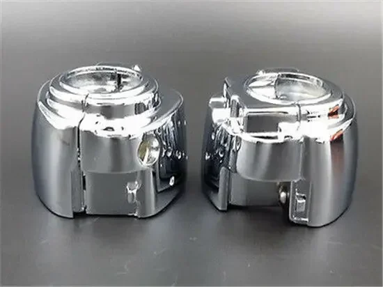 Motorcycle Chrome Handlebar Switch Cover for 96-12 Harley Softail Dyna Sportster V-rod FXST view 3