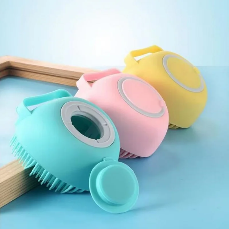 سيليكون شامبو حمام فرشاة تدليك مشط الاستمالة الغسيل فرشاة الاستحمام اكسسوارات الطفل الاطفال سيليكون الجسم الغسيل