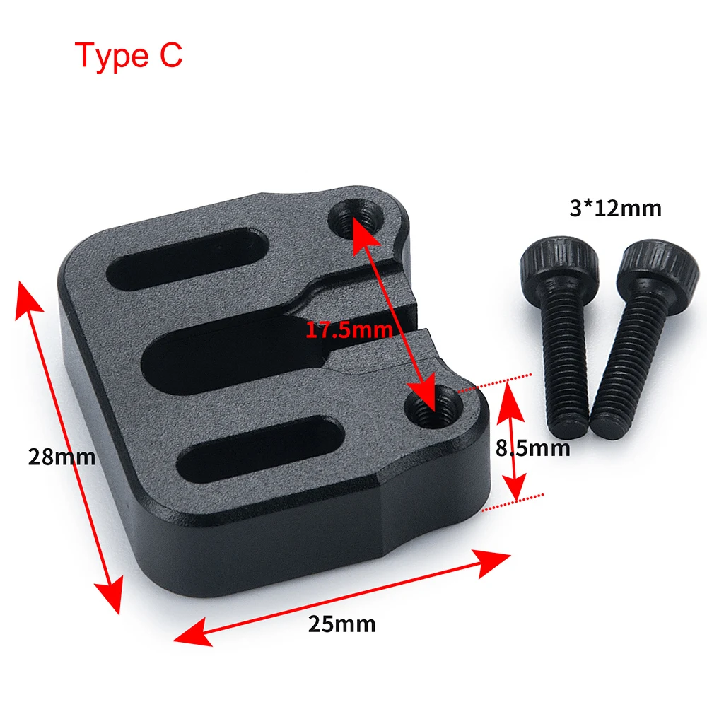 YEAHRUN Metal Alloy Adjustment Servo Mount for Axial SCX6 AXI05000 Wrangler AXI05001 Trail Honcho 1/6 RC Crawler Car Model Parts