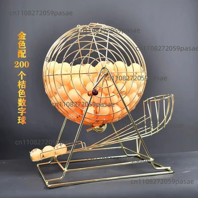 

Металлический ручной двухцветный шариковый лотерейный аппарат с выбором номера шара