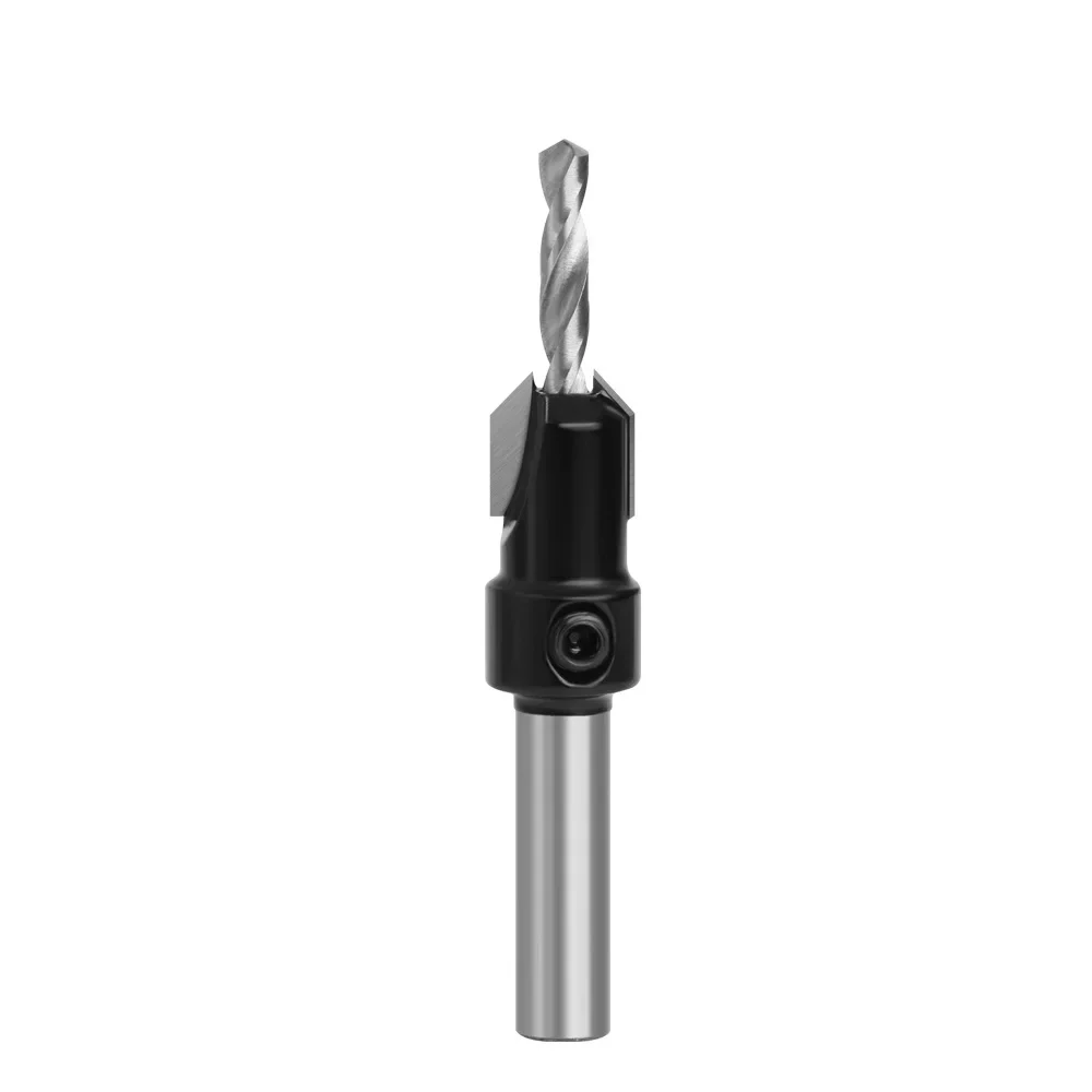 1PC 8MM 10MM Shank Countersink Bit With Double Screw Router Bit Woodworking Milling Cutter For Wood Bit Face Mill Milling Cutter