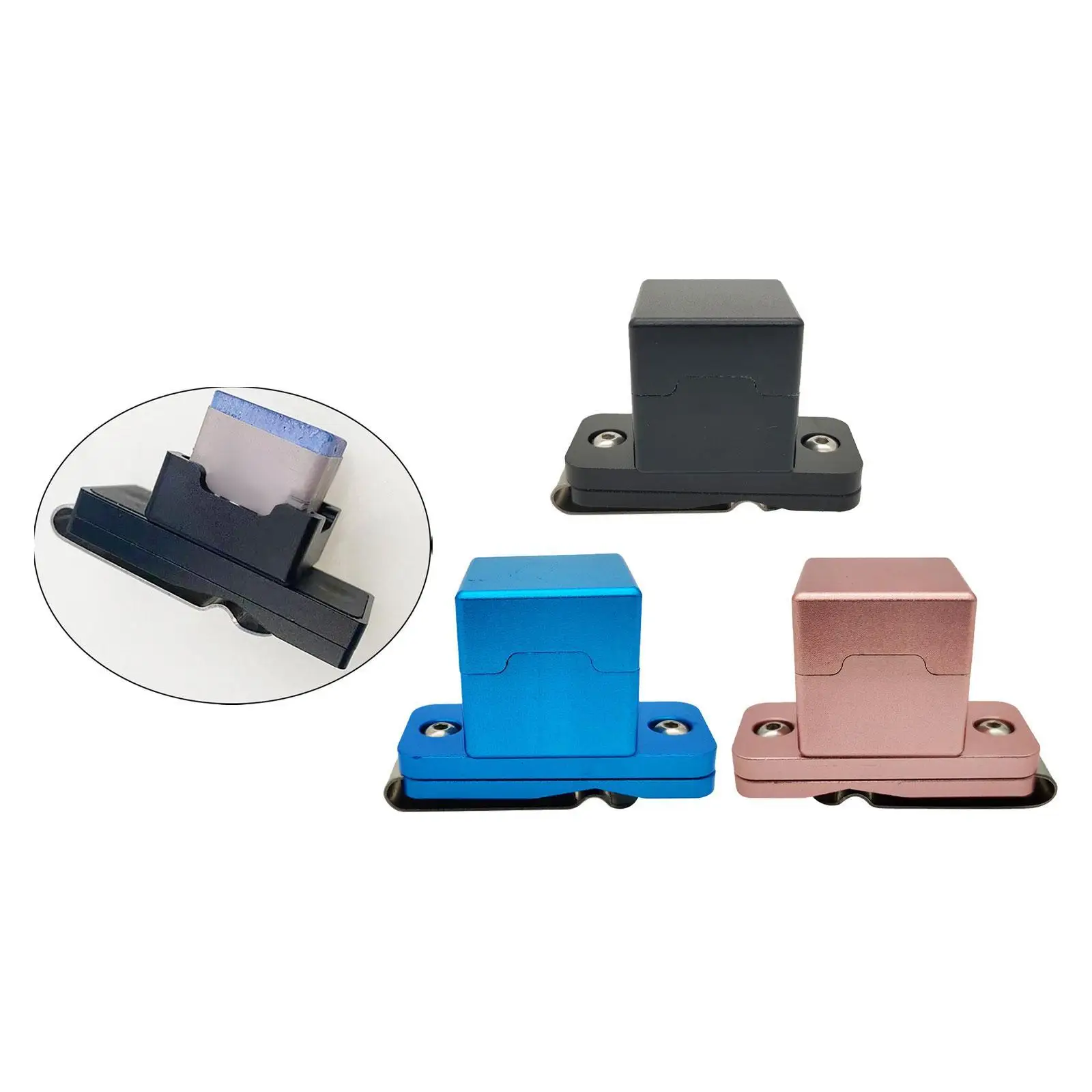 

Pool Cue Chalk Holder Multipurpose Easy Carrying Mini Lightweight Billiard Cue