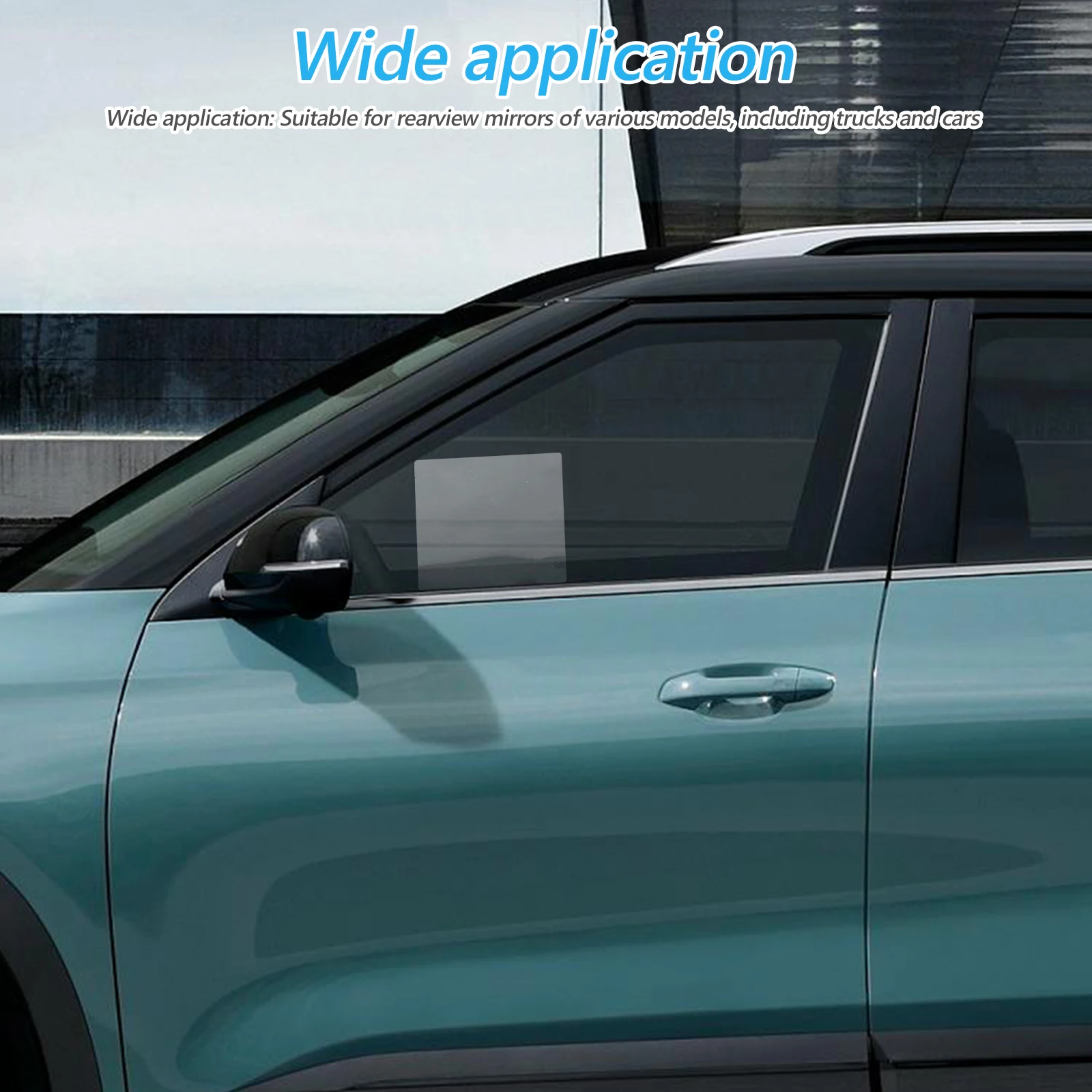 

4pcs Car Mirror Rain Shield Anti-fog Film for Trucks Clear Protective Guard Rearview Mirror Stickers Vehicle Compatibility Easy