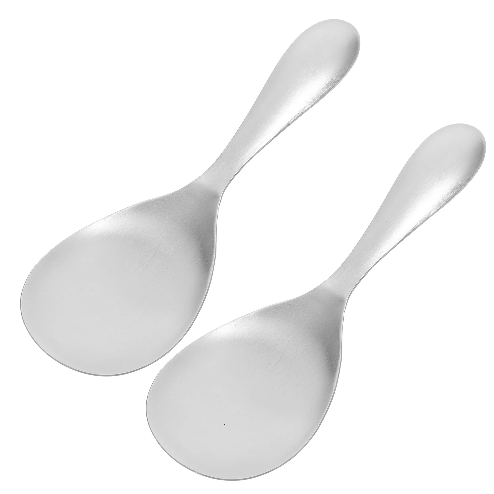 

2 шт., ложки для риса из нержавеющей стали, большие антипригарные теплоизоляционные ложки для приготовления пищи для дома, ресторана, отеля, кухни
