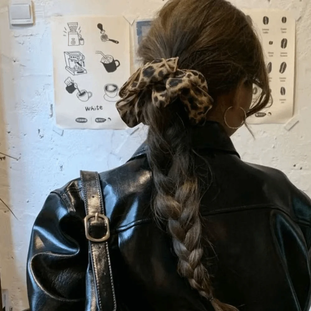 

Модные эластичные резинки для волос с цветком, тканевые резинки для волос в корейском стиле, синее клетчатое кольцо для волос, держатель для хвоста, веревка для волос, решетчатая резинка для волос на каждый день