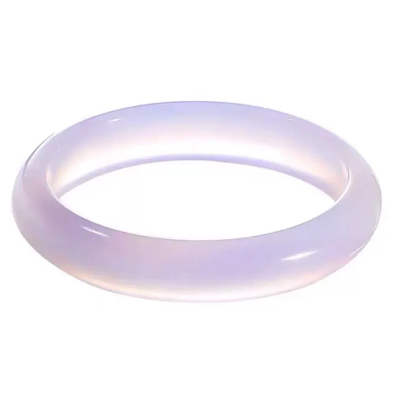 Violet Jade Marrow Bracelet White Drifting Violet Bracelet Ice Seed Light Purple Jade Bracelet