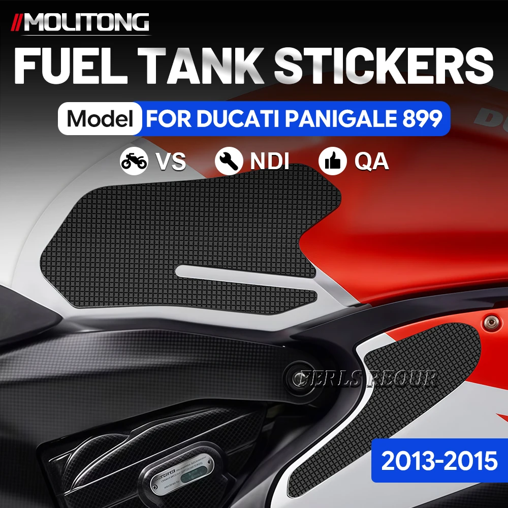 

Для Ducati Panigale 899 2013-2020: Резиновая накладка на топливный бак, защита от царапин, противоскользящая, с эффектом сцепления, амортизирующая и буферная.