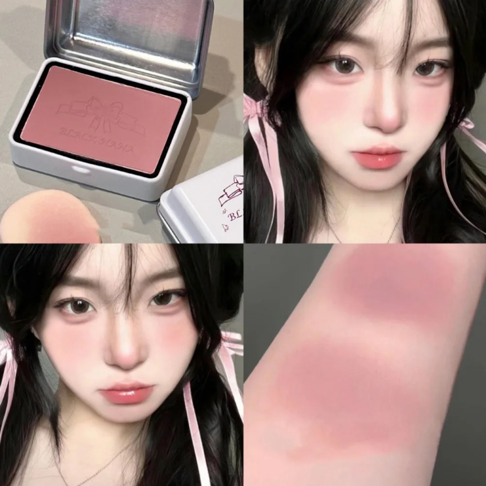 Monochrome Two-tone Powder Blusher Multi-Purposes Matte Expansive Color Blusher Natural Brightening Contour Shadow