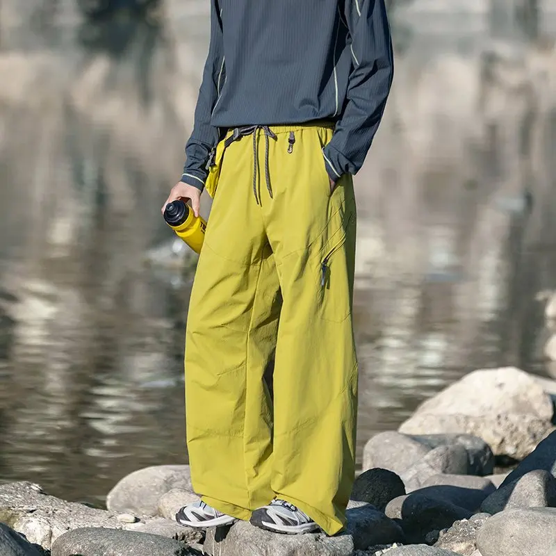 

IZEXX Spring Autumn Outdoor Couple Mountain Climbing Tailored Functional Silhouette Knife Paratrooper Workwear Casual Pants