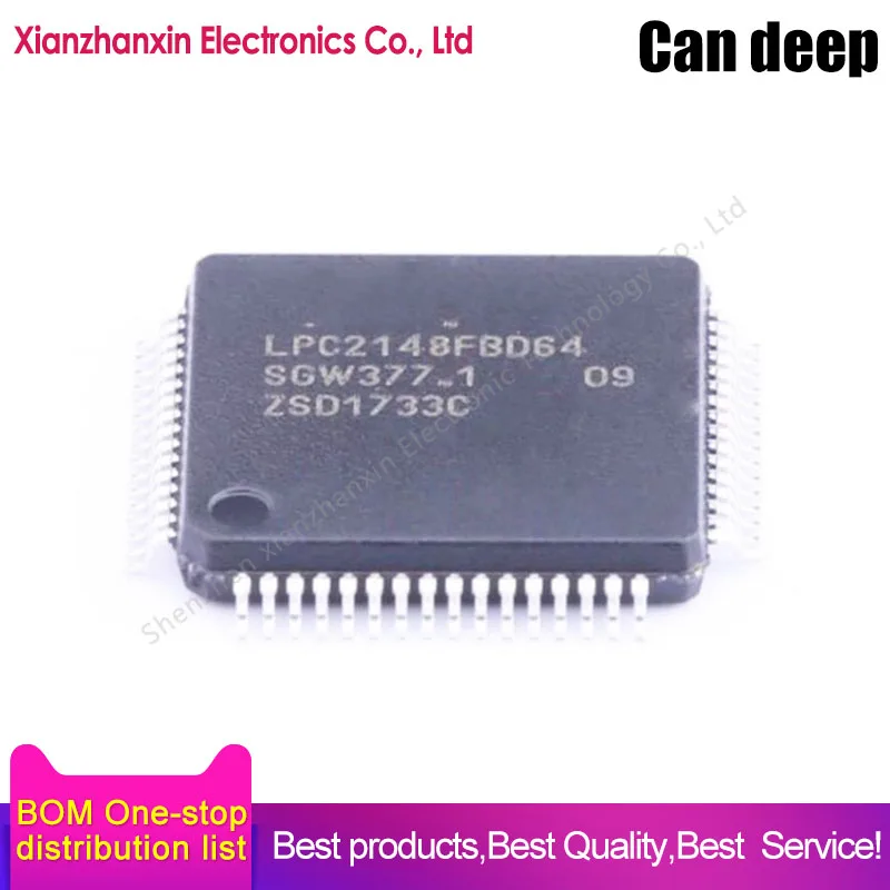 

1pcs/lot LPC2148FBD64 LPC2148 LQFP-64 32-bit microcontroller chip IC brand