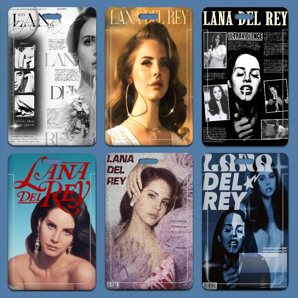 

Держатель для ID-карт и кредитных карт Singer L-Lana D-Del R-Rey с ремешком на шею, чехол для карт, подарок для детей