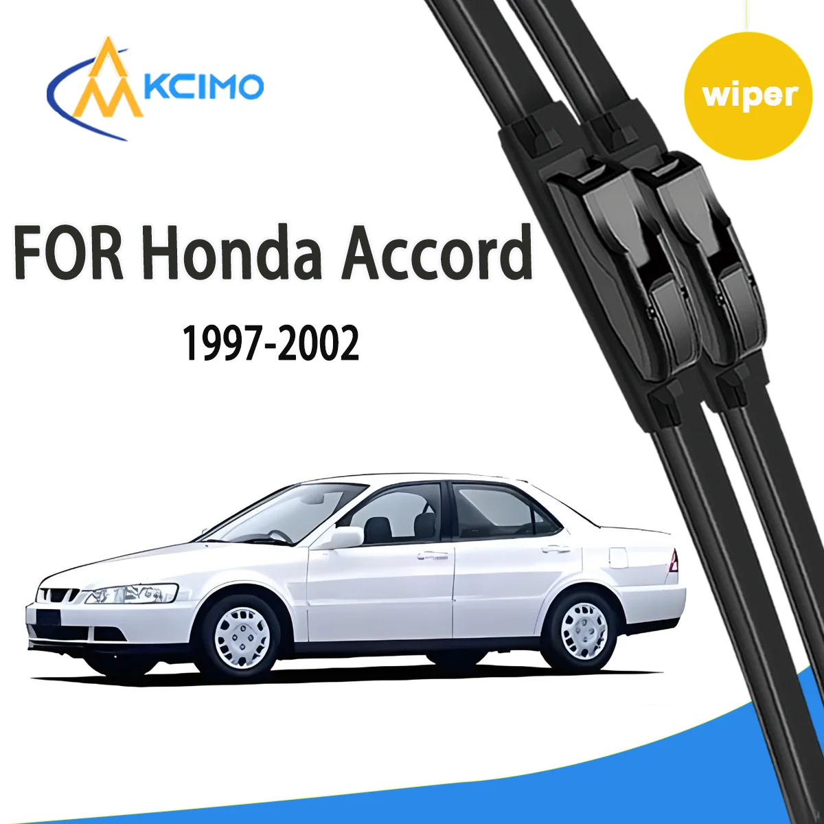 

KCIMO 2pcs Quality Windscreen Silent Black Car Rain Brush for Honda Accord CF3/4/5 CL2/3 1997-2002 Isuzu Aska Front Windshield