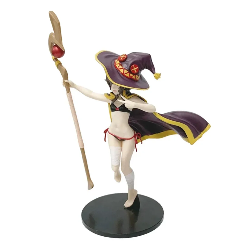 Megumin Maillot de bain Sexy Anime Girl Figure KonoSuba La bénédiction de Dieu sur ce monde merveilleux! Aqua Bunny figurine modèle poupée jouet