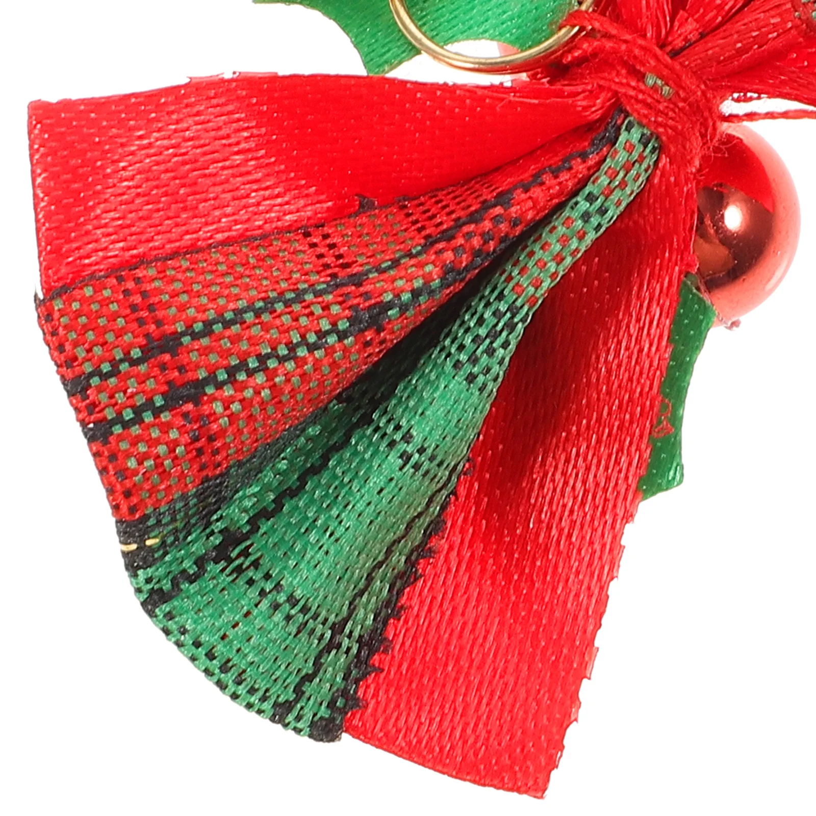 

12Pcs Christmas Bow Bell Pendant Bright Mini Bowknot Hanging Ornament Tree Decor Festival Gift Christmas Bow with Bells