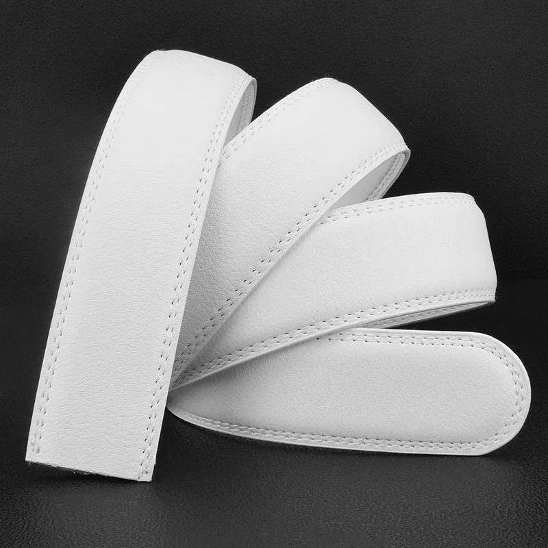 Alligator Belt Green 3.5cm Leather Automatic Belt Classic Fashion Personality Belt No Buckle