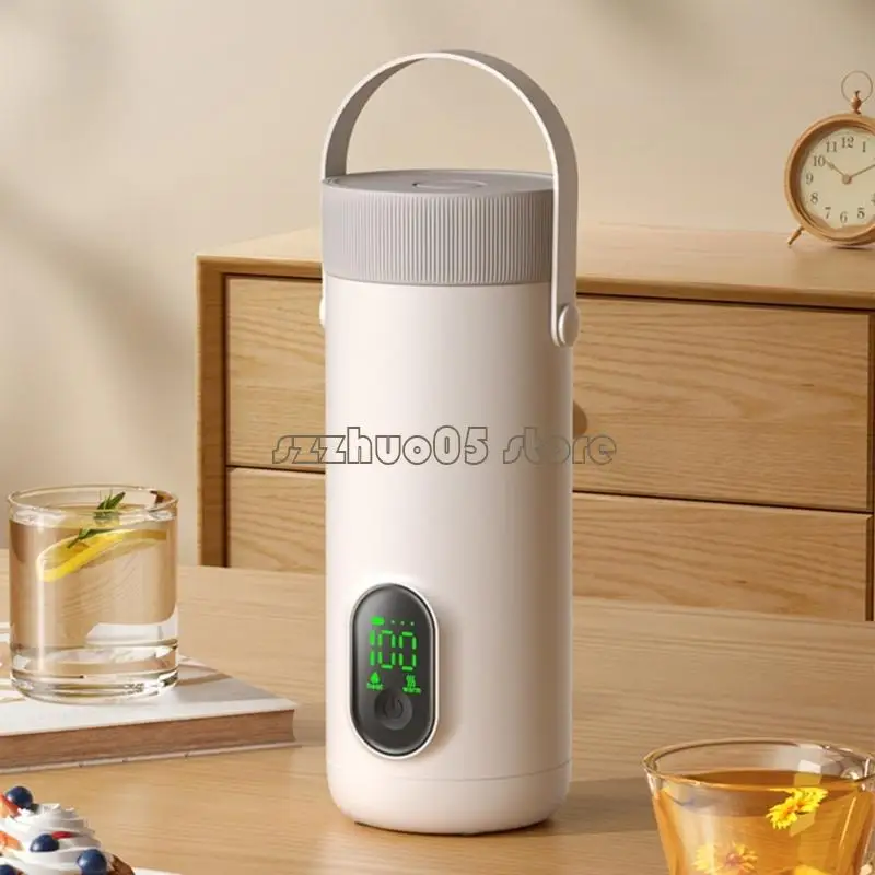 M3GE Travel Kettle Cup Chai cho bé 350ml Thiết kế chống tràn có thể sạc lại
