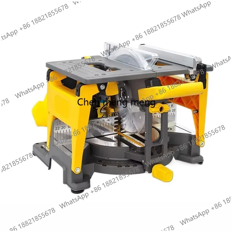 Dust-free Cutting and Corner of Compound Saw All-in-one Machine for Wooden Door Skirting Pushing Table Oblique Sawing