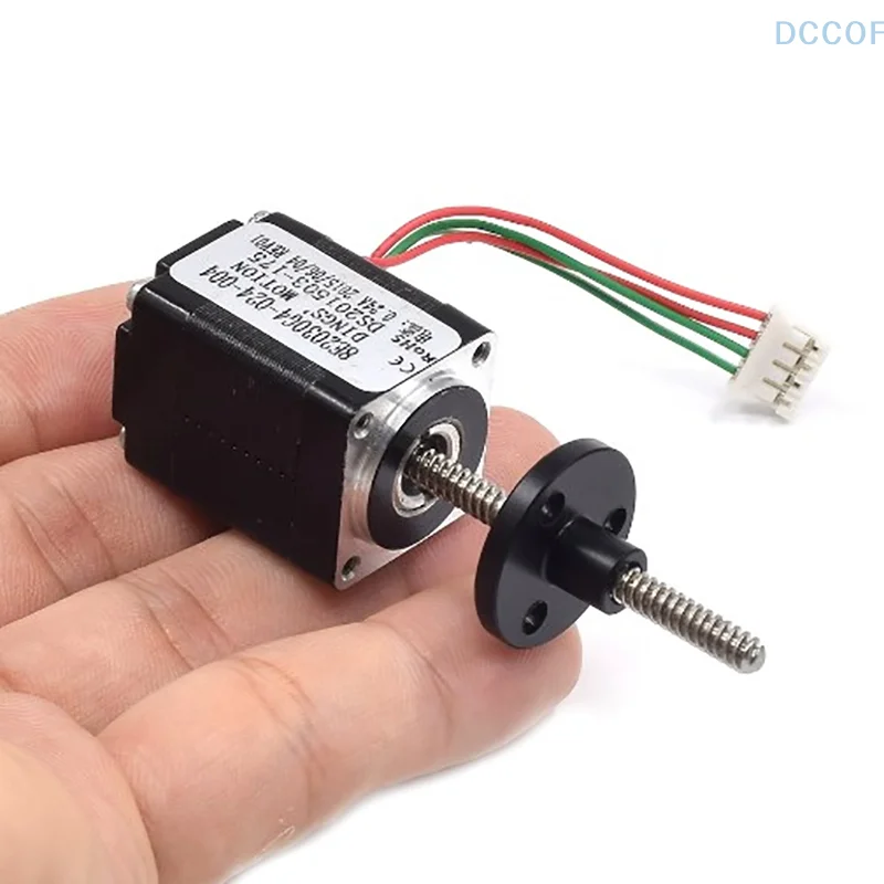 1PC T-shaped Screw Stepper Motor Mini 20mm 2-phase 4-wire Stepping Motor Reciprocating Linear Motor For 3D Printer Robot