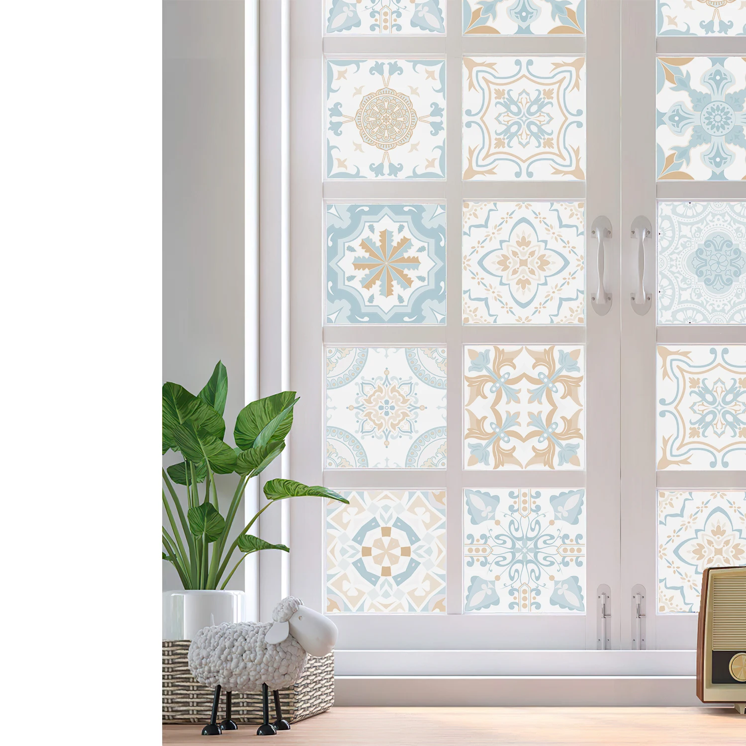 

24PCS Summer Fresh Style PVC Peel and stick Waterproof Self-Adhesive Wall Sticker Suitable for Stairs and Bedroom Tile Stickers