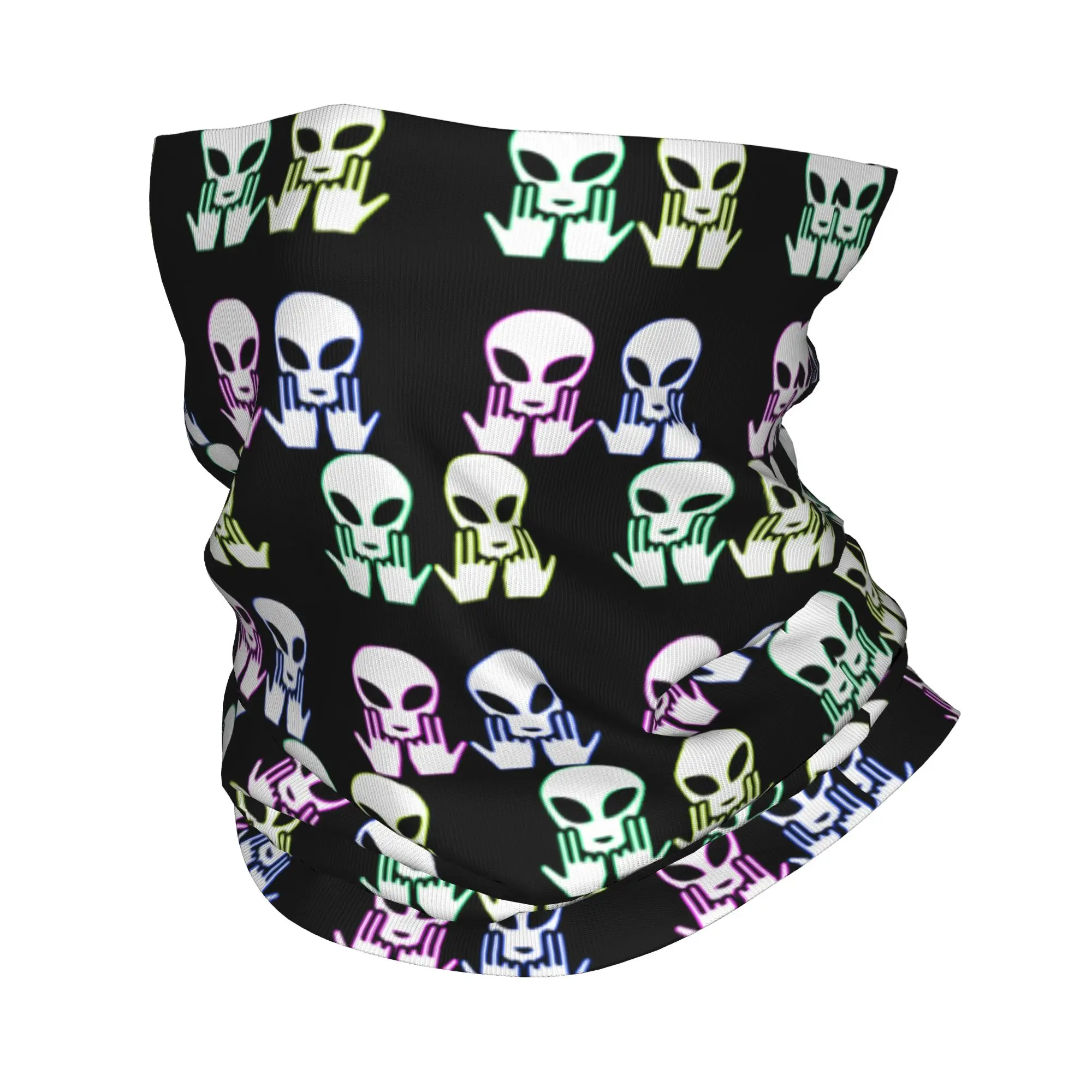 Custom Jul Alien Rock Bandana Neck Gaiter for Hiking Cycling Women Men Wrap Scarf Rapper Headband Warmer
