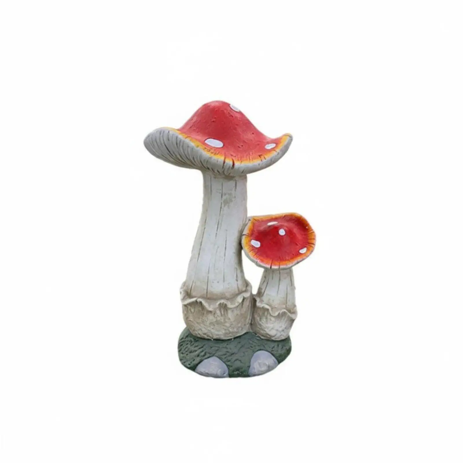 Large Garden Mushroom Figurine Weather Resistant Outdoor Decoration for Fairy Tale Lawn Ambiance