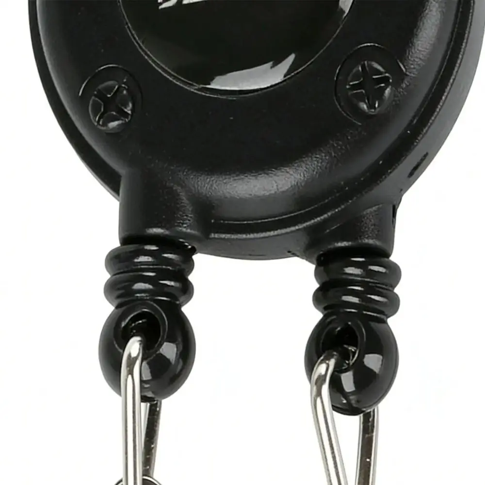 

Multi-functional Metal Badge Holder Double Head Retractable Reel Heavy Duty Key Ring Camping
