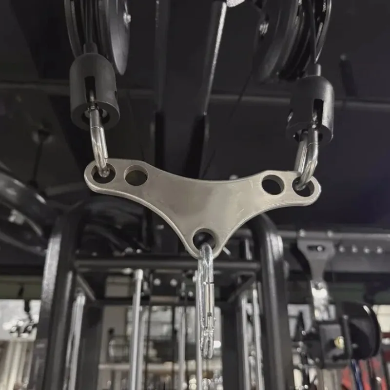Edelstahl-Adapterplatte mit doppelter bis einzelner Riemenscheibe für Kabelmaschine Lat Pulldown Trizeps Pushdown Gym Trainingsgeräte – Detail 5
